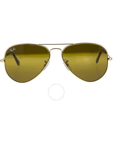 Ray-Ban Aviator Classic B-15 Sunglasses Rb3025 001/33 58 - Green