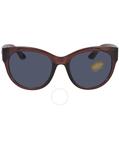 Costa Del Mar Maya Polycarbonate Cat Eye Sunglasses 6s9011-901105 - Blue
