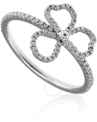 Tiffany & Co. & Co. Paper Flowers Diamond Open Flower Ring - White