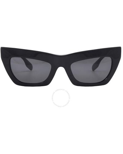 Burberry Dark Grey Cat Eye Sunglasses Be4405 409387 51 - Blue