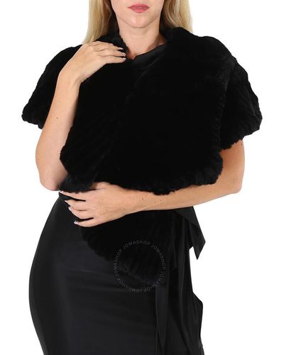 Roberto Cavalli Silk Stole - Black