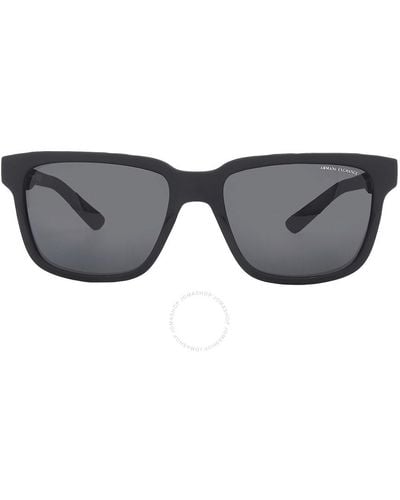 Armani Exchange Square Sunglasses Ax4026s 812287 56 - Black