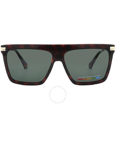 Polaroid Polarized Browline Sunglasses Pld 6179/s 0086/uc 58 - Gray