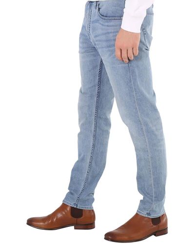 Calvin Klein High Stretch Modern Taper Denim Jeans - Blue