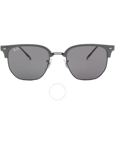 Ray-Ban New Clubmaster Dark Irregular Sunglasses Rb4416 6653b1 51 - Grey