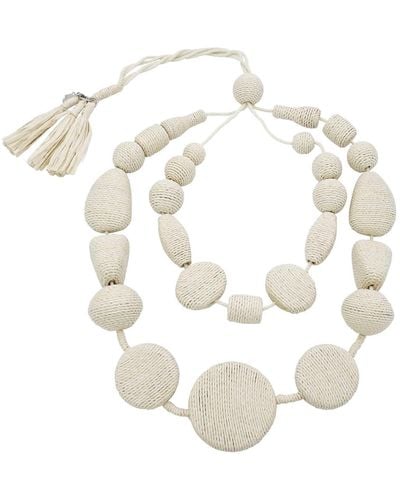 Max Mara Weekend Ivory Haway Necklace - White