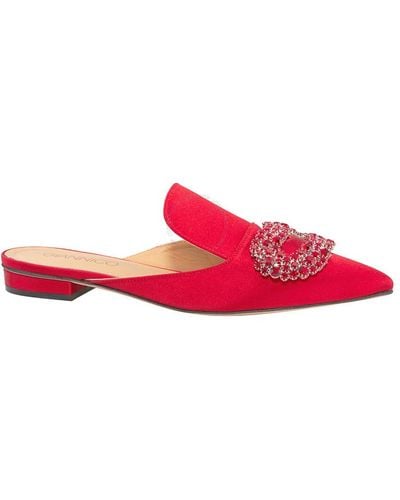 Giannico Crystal-embellished Woven Slippers - Pink