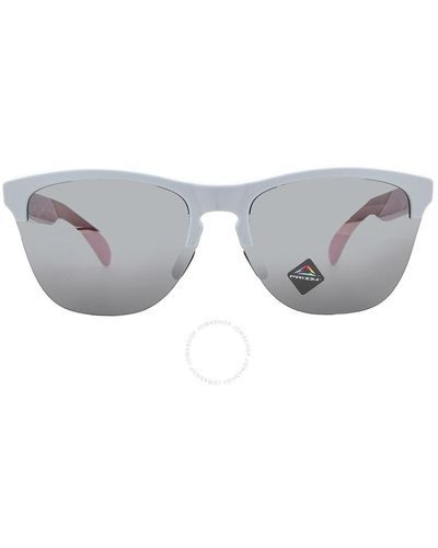 Oakley Frogskins Lite Prizm Mirrored Square Sunglasses Oo9374 937452 63 - Gray