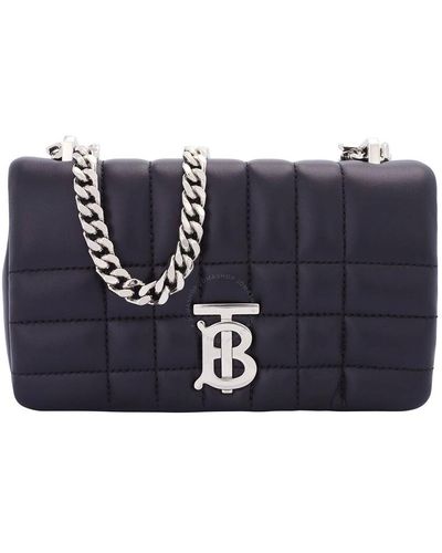 Burberry Quilted Leather Mini Lola Bag - Black