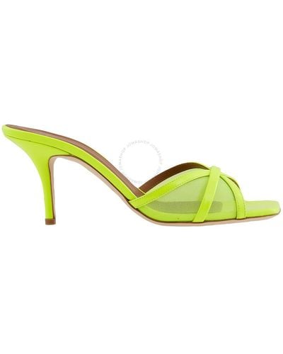 Malone Souliers Neon Perla 70 Leather Mesh S - Green
