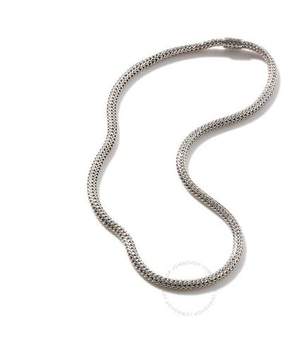 John Hardy Classic Chain 5mm 18" Necklace - White