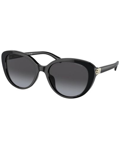 COACH Grey Gradient Cat Eye Sunglasses - Black