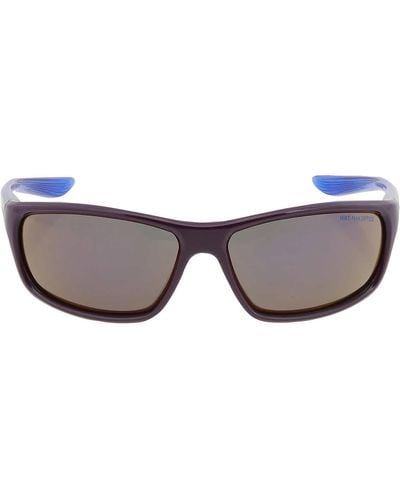 Nike Violet Mirror Rectangular Sunglasses Dash Ev1157 525 58 - Grey