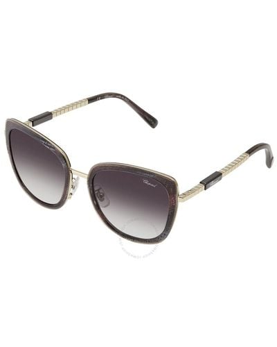 Chopard Gradient Cat Eye Sunglasses Schc22 0594 54 - Metallic