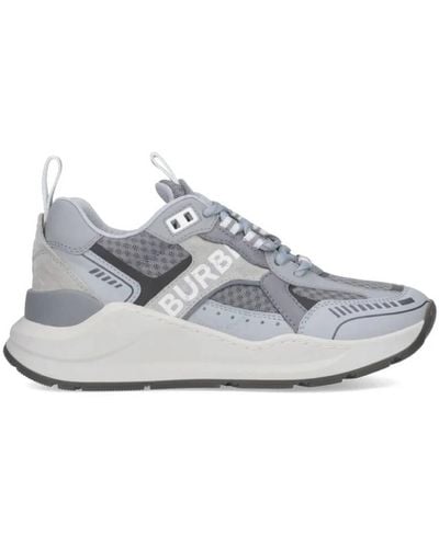 Burberry Sean 4 Panelled Low-top Trainers - Grey