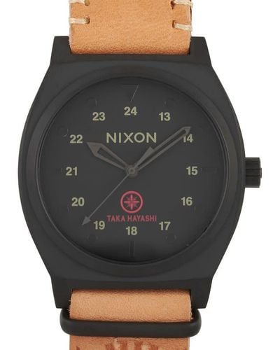 Nixon X Taka Hayashi Time Teller Quartz Black Dial Watch