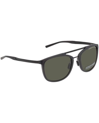 Porsche Design Green Aviator Sunglasses  A 55 - Grey