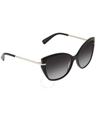 Longchamp Grey Gradient Cat Eye Sunglasses Lo627s 001 57 - Black