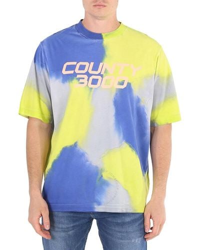 Marcelo Burlon Multicolour Tie-dye Logo T-shirt