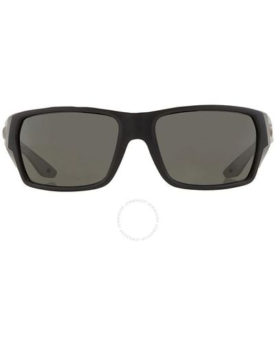 Costa Del Mar Tailfin Grey Polarized Glass Rectangular Sunglasses 6s9113 911301 60 - Multicolour