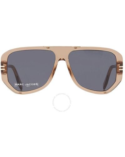 Marc Jacobs Gray Navigator Sunglasses Marc 636/s 0ham/ir 59 - Metallic