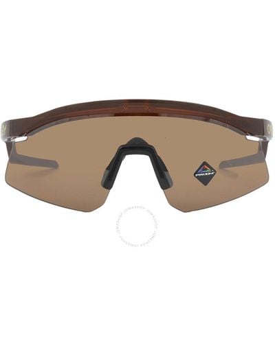 Oakley Hydra Prizm Tungsten Shield Sunglasses Oo9229 922902 37 - Brown