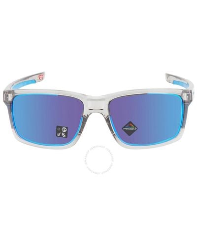 Oakley Mainlink Xl Prizm Sapphire Rectangular Sunglasses Oo9264 926442 61 - Blue