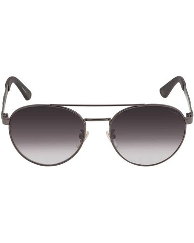 Police Grey Gradient Round Sunglasses - Brown