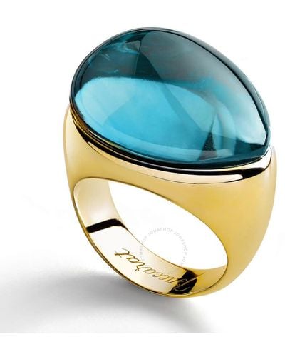 Baccarat 's Fashion Jewellery | Galea Vermeil Crystal Ring 2805633 - Blue
