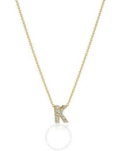 Roberto Coin 18k Gold Tiny Treasure Love Letter "k" - Metallic