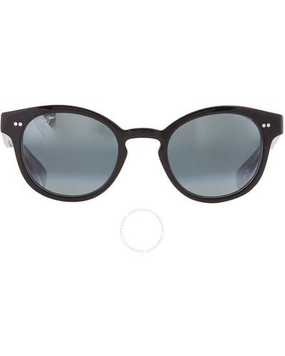 Maui Jim Joy Ride Neutral Grey Oval Sunglasses 841-02k 49 - Black