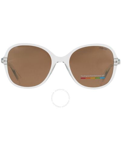 Polaroid Core Polarized Bronze Butterfly Sunglasses Pld 4136/s 0kb7/sp 54 - Brown