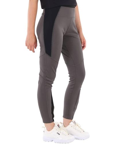 Moncler High-waisted Panelled leggings - Grey