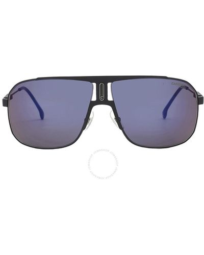 Carrera Blue Grey Mirror Navigator Sunglasses 1043/s 0003/xt 65