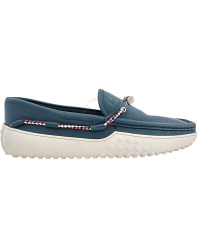 Tod's Light Gommino Leather Loafers - Blue