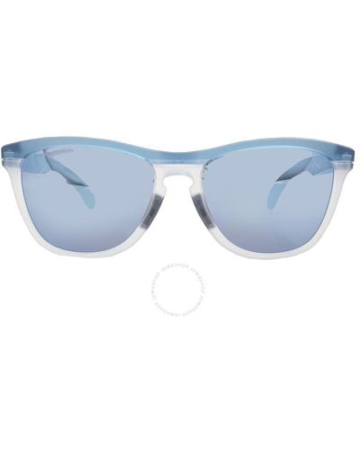 Oakley Frogskins Range Prizm Deep Water Polarized Square Sunglasses Oo9284 928409 55 - Blue