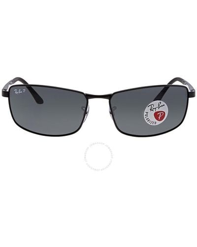 Ray-Ban Polarized Gray Gradient Sunglasses Rb3498 006/81 - Blue