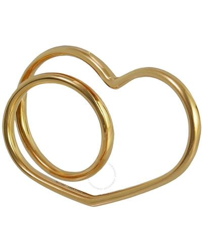 Hermès Vertige Coeur Double Ring - Metallic