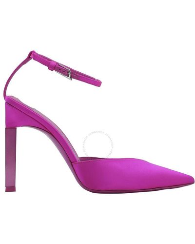 The Attico Fuchsia Perine Slingback Court Shoes - Purple