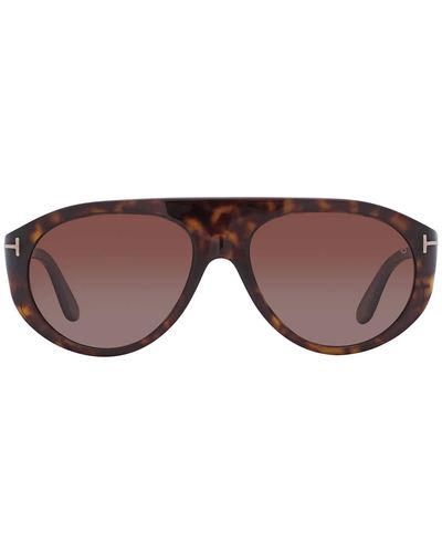 Tom Ford Rex Gradient Pilot Sunglasses - Brown