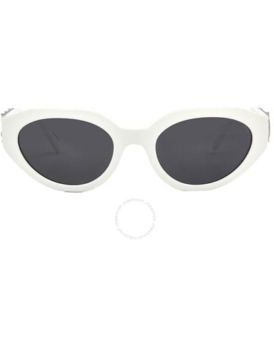 Michael Kors Empire Gray Solid Oval Sunglasses Mk2192 310087 53 - Multicolor