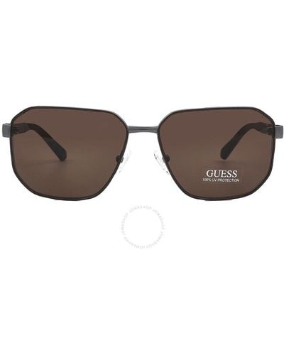 Guess Factory Brown Oversized Sunglasses Gf5086 09e 59