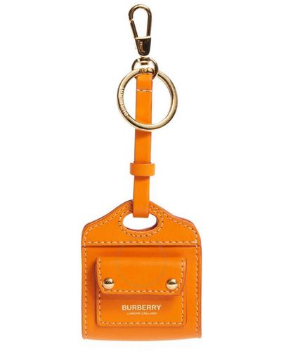 Burberry Leather Pocket Bag Charm - Orange