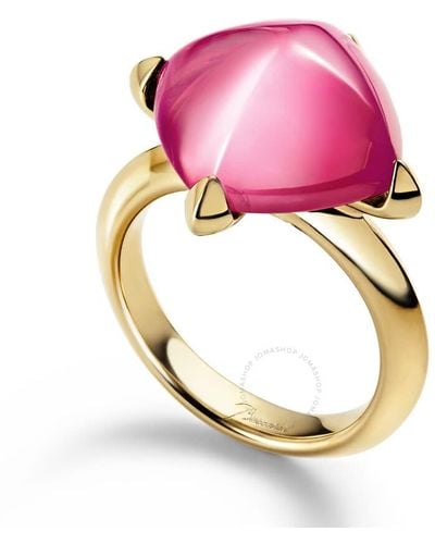 Baccarat Medicis Vermeil Crystal Ring 2612755 - Pink