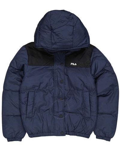 Fila Yetty Puff Hooded Jacket - Blue
