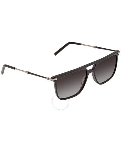 Ferragamo Rectangular Sunglasses Sf966s 001 57 - Grey