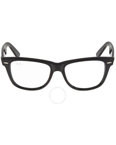 Ray-Ban Wayfarer Clear Evolve Gray Photochromatic Square Sunglasses - Brown
