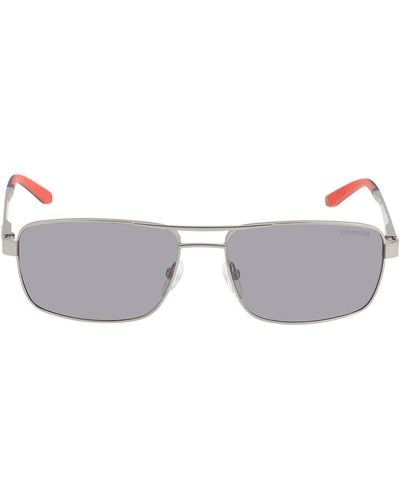 Carrera Gray Flash Silver Rectangular Sunglasses 8011/s 0r81/dy 58 - Multicolor