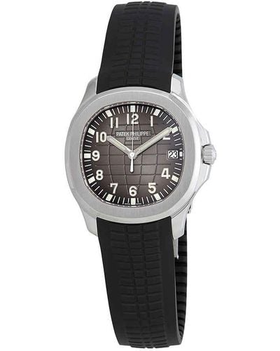 Patek Philippe Aquanaut Automatic Black Dial Stainless Steel Watch - Metallic