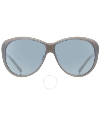 Porsche Design Blue Oval Sunglasses P8602 D 64 - Grey